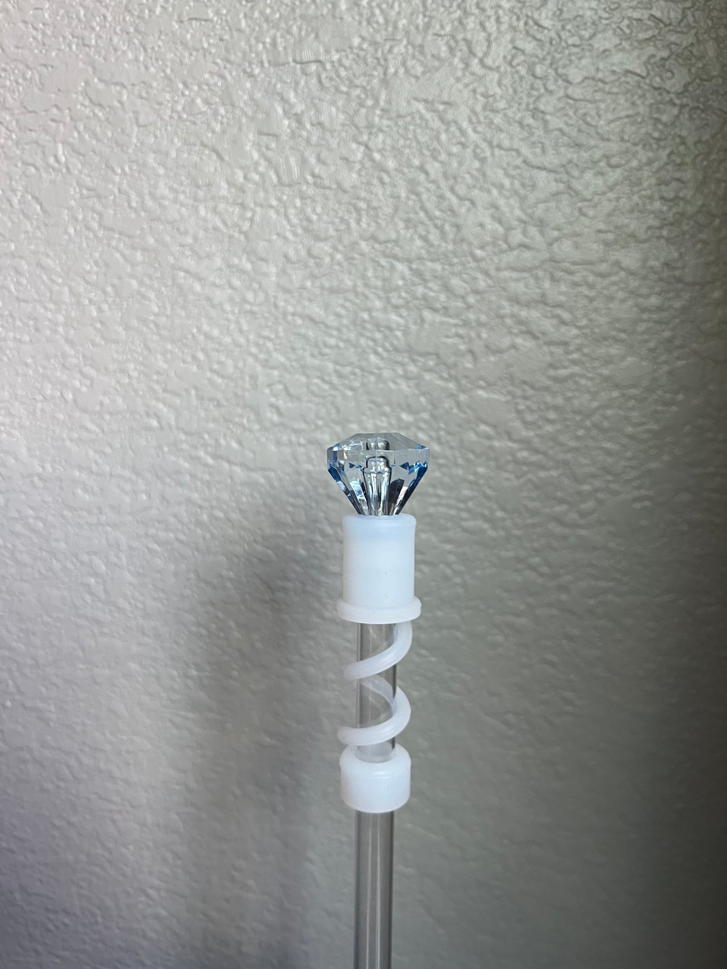 Cinderella Blue Diamond Straw Topper