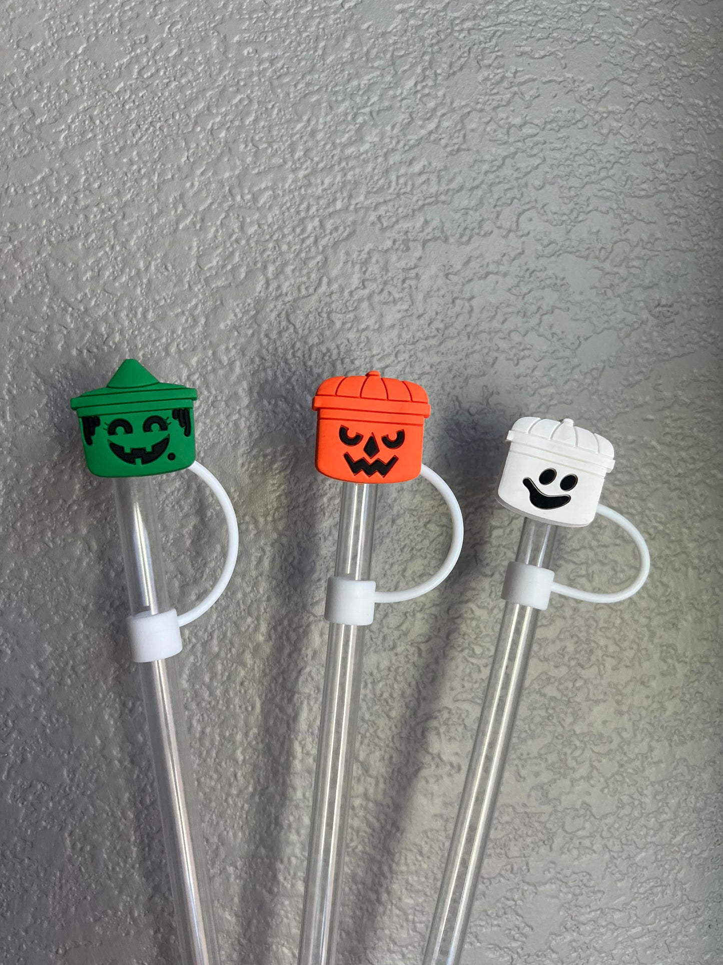 Boo Bucket Straw Toppers