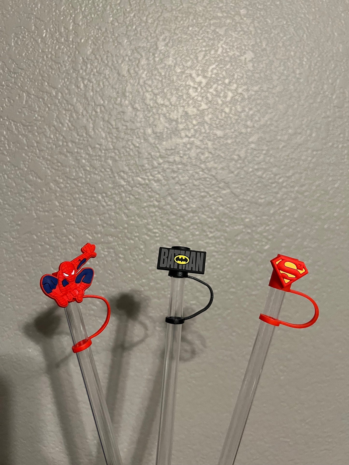 Super Hero Straw Toppers