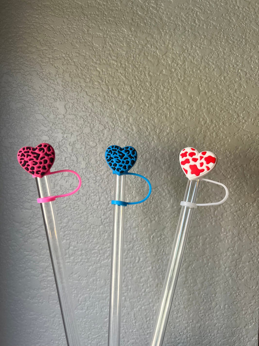 Heart Straw Toppers