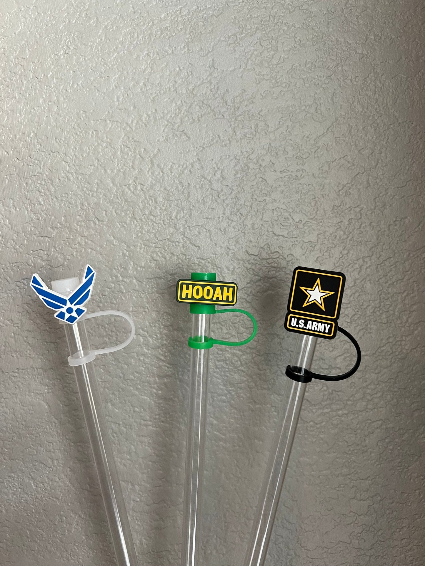 Military Straw Toppers